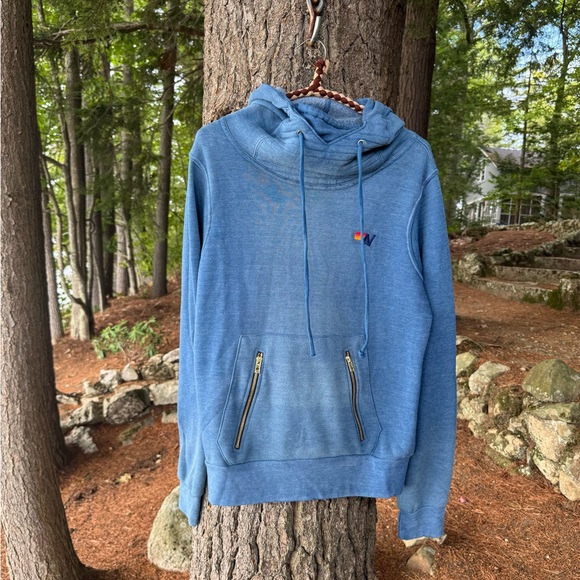 Aviator Nation Ninja Hoodie Faded Water M - Picture 1 of 10